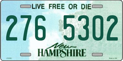 NH license plate 2765302