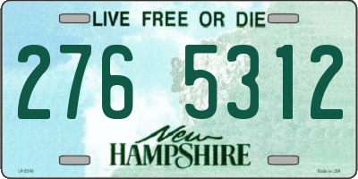 NH license plate 2765312