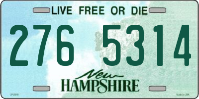 NH license plate 2765314