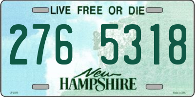 NH license plate 2765318