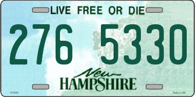 NH license plate 2765330