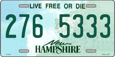 NH license plate 2765333
