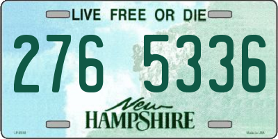 NH license plate 2765336
