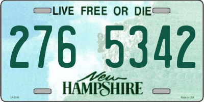 NH license plate 2765342