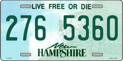 NH license plate 2765360