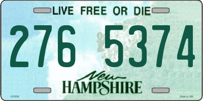 NH license plate 2765374