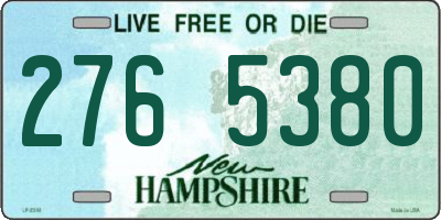 NH license plate 2765380