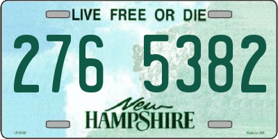 NH license plate 2765382