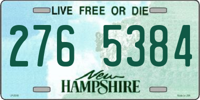 NH license plate 2765384
