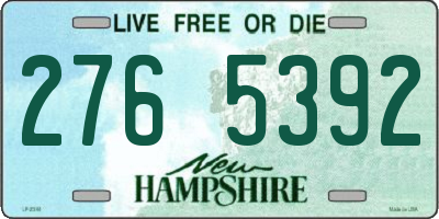 NH license plate 2765392