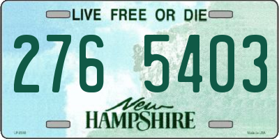 NH license plate 2765403