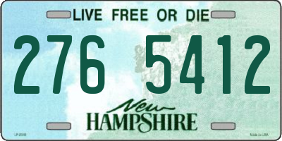 NH license plate 2765412