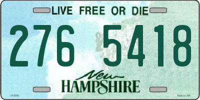 NH license plate 2765418