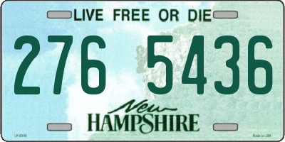 NH license plate 2765436