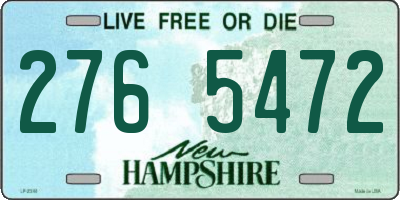 NH license plate 2765472