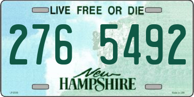 NH license plate 2765492