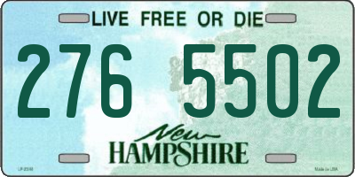 NH license plate 2765502