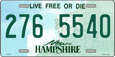 NH license plate 2765540
