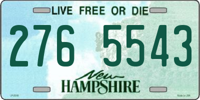 NH license plate 2765543