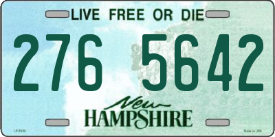 NH license plate 2765642