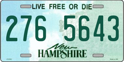 NH license plate 2765643