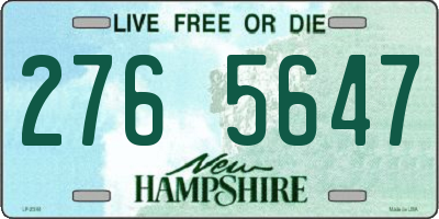 NH license plate 2765647
