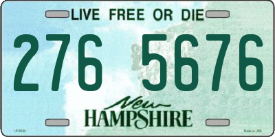 NH license plate 2765676