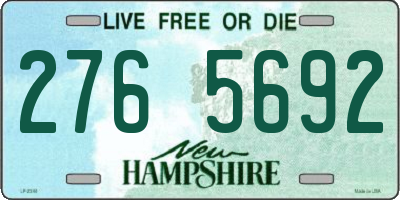 NH license plate 2765692