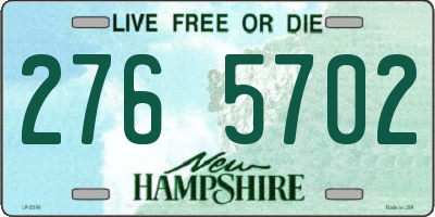 NH license plate 2765702