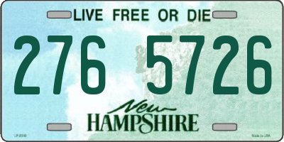 NH license plate 2765726