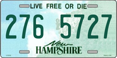 NH license plate 2765727