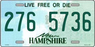 NH license plate 2765736