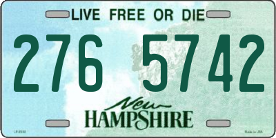 NH license plate 2765742