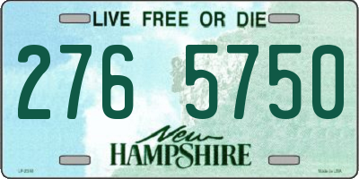 NH license plate 2765750