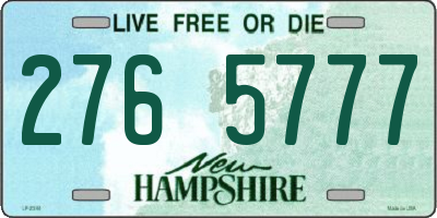 NH license plate 2765777