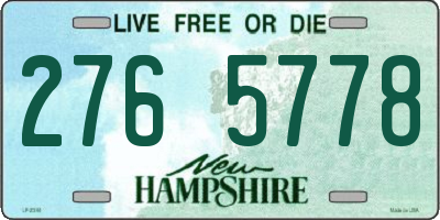 NH license plate 2765778
