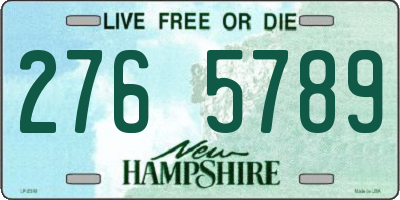 NH license plate 2765789