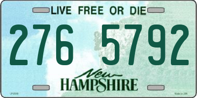 NH license plate 2765792