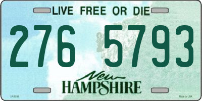 NH license plate 2765793