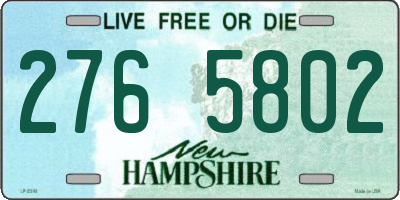 NH license plate 2765802