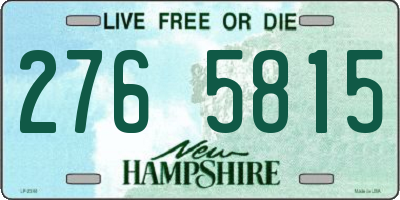 NH license plate 2765815