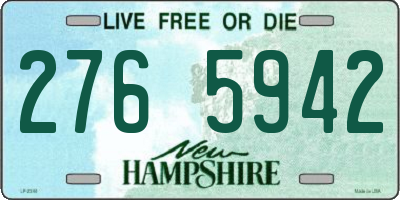 NH license plate 2765942