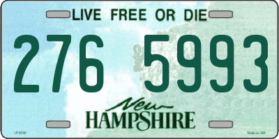 NH license plate 2765993