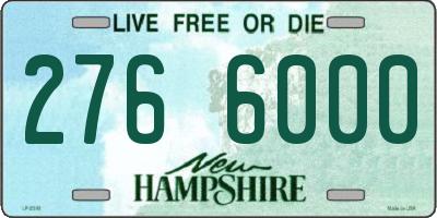 NH license plate 2766000