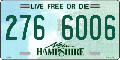 NH license plate 2766006