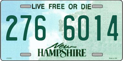 NH license plate 2766014