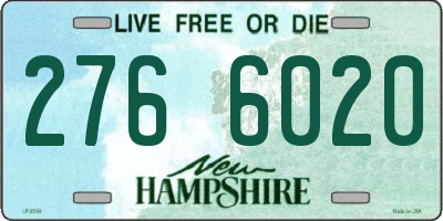 NH license plate 2766020