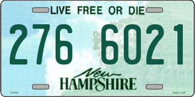 NH license plate 2766021