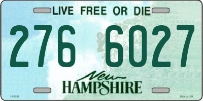 NH license plate 2766027