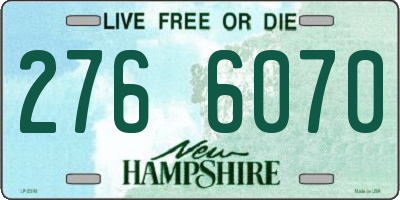 NH license plate 2766070